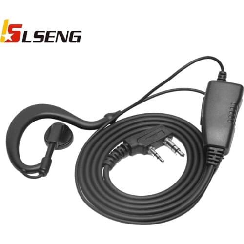 LSENG BF-888s UV-5R Earpiece Earhook Compatible with Baofeng Retevis H-777 RT22 Walkie Talkie Kenwood Two Way Radio Headset