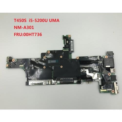For lenovo thinkpad T450S NM-A301 00HT736 laptop motherboard with i5-5200 cpu UMA 100% tested work