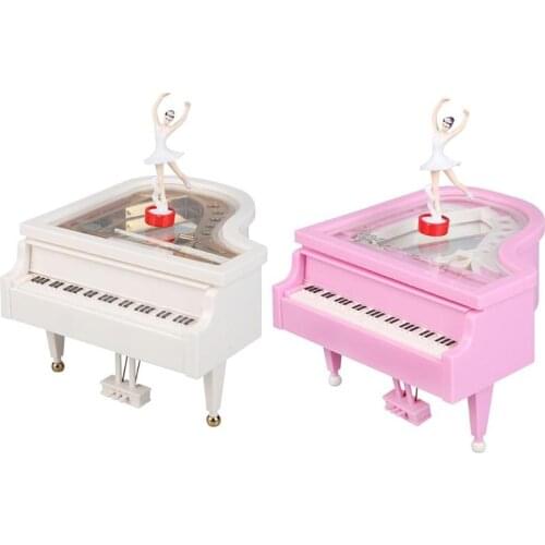 Mechanism Piano Music Box Classical Vintage Movement Girl Ballerina Music Box Romantic Classic Mini Piano Model Ration