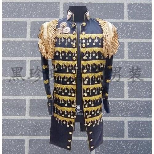 Tassel Pendant Men Suits Designs Masculino Homme Terno Stage Costumes For Singers Men Blazer Dance Clothes Jacket Star Style