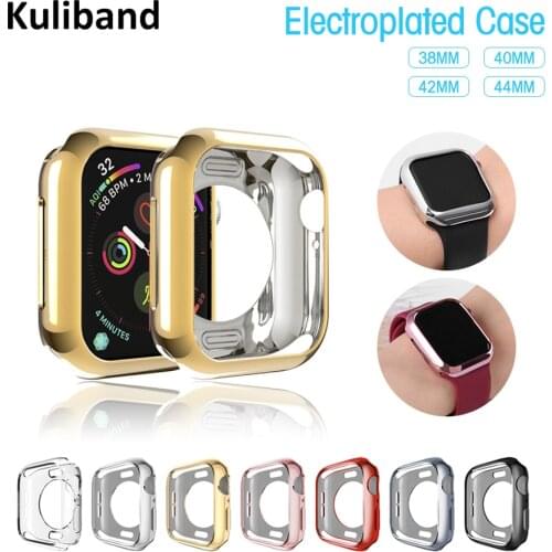 Soft TPU Case for Apple Watch SE/6/5/4/3/2/1 38MM 40MM Half-cover Protective Watch Case for iWatch Series 6 5 4 SE 42MM 44MM
