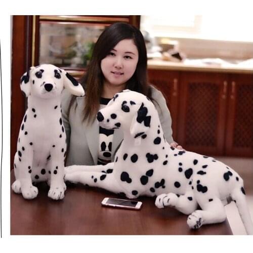 New lovely plush real life Dalmatian toy simulation Dalmatian doll gift about 55cm-60cm xf2981