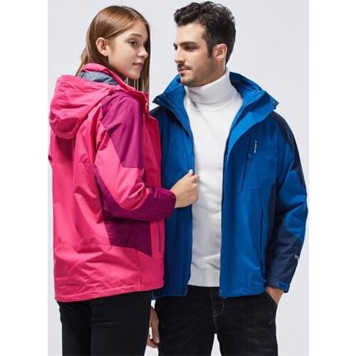 New Man‘s Women‘s Jackets Waterproof Pizex Windproof Warm Coats Male SKi Hooded Jacket Breathable Jackets Large Size -40