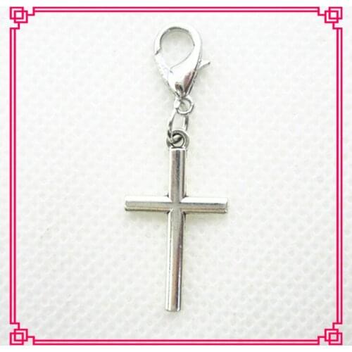 New arrive 100pcs/lot plain cross dangle charms floating charms hanging charms for glass lockets diy jewelry