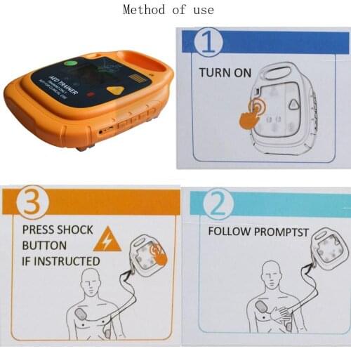 New Chargable AED Trainer in English and Chinese First Aid Training Remote Automatic Control 10 Scenarios Outdoor Safe Teaching