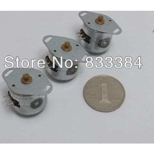 Wholesale 10pcs 20mm 2 phase 4 phase hybrid 6 wire stepper mini motor hybrid micro motor free shipping