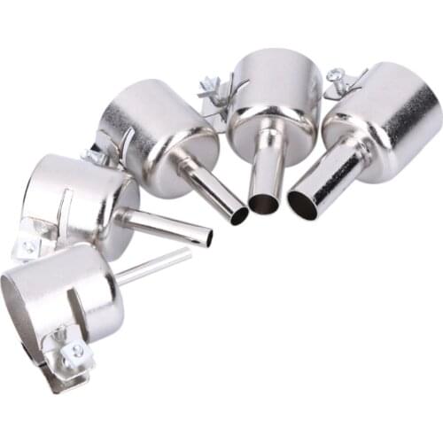 Hot 5pcs/lot Hot Air Soldering Station Heat Gun Nozzles for 850 852D 898 858 Soldering Station Gun Blower Nozzles Accessories