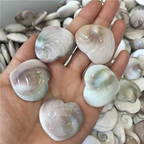 5pcs beautiful natural stones and minerals sun conch heart gemstones reiki healing crystals as gifts for Saint Valentines Day
