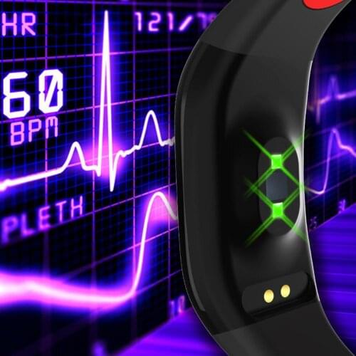 Monitor PPG ECG HRV smart bracelet watch fitness Activity t racker health Wearable devices wristband Alarm clock for Android io