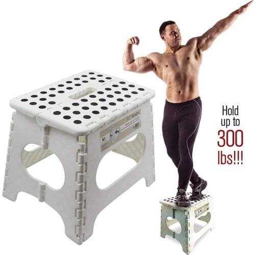 9/13inch Height Folding Step Stool Super Strong Stepping Stools Premium Heavy Duty Foldable Stool For Kids Adult Garden Bathroom