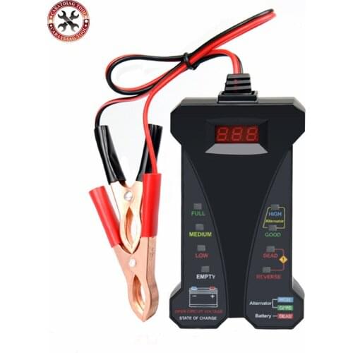 Auto Car Battery Tester Vehicle Charging Digital Analyzer 12V LED Digital Tester & Charging System Analyzer 3 IN 1 FREE Ship