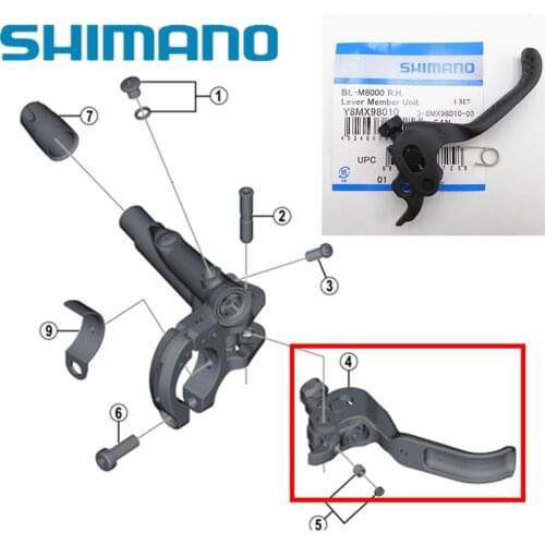 Shimano Original SLX M7100 XT M8000 XTR M9000 M9020 M9120 SAINT M820 brake lever repair Repair accessories parts control handle