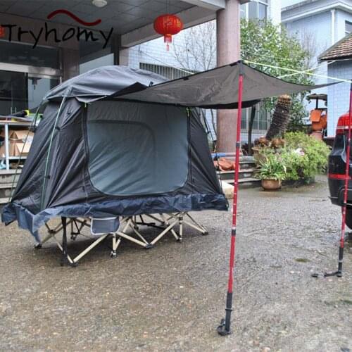 2 Person Oversize Tent Cot Outdoor Folding Camping Hiking Sleeping Bed Quick Automatic Opening Waterproof Cot Tent Truck Travel