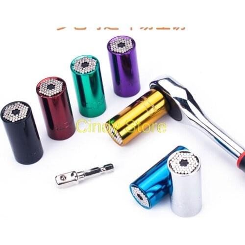 7-19mm Universal Multifunction Torque Wrench Head Set Socket Power Drill Multi Hand Tools Cr-v Sleeve