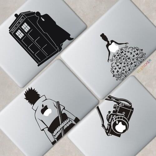 YCSTICKER Design C Laptop Sticker Art Pattern Vinyl Decal Black Transfer Skin For MacBook Air 13