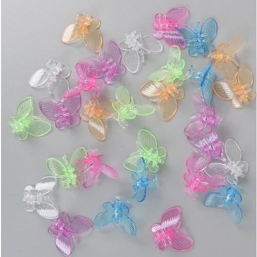 30Pcs Cute Butterfly Orchid Clips Plant Clips Garden Flower Vine Support Clips