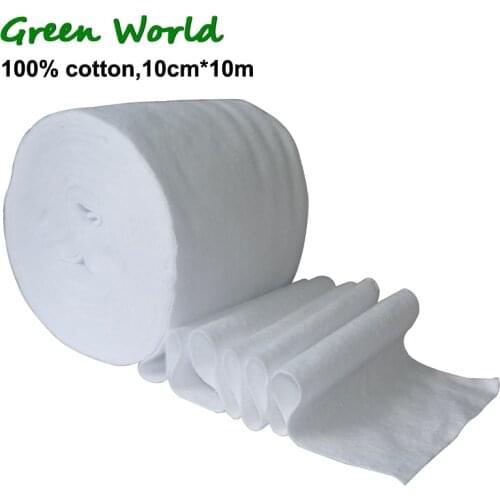 Green World 10cm*10m Gun Clean Patches,100% Cotton Patches,Cotton Flannel Cleaning Patches
