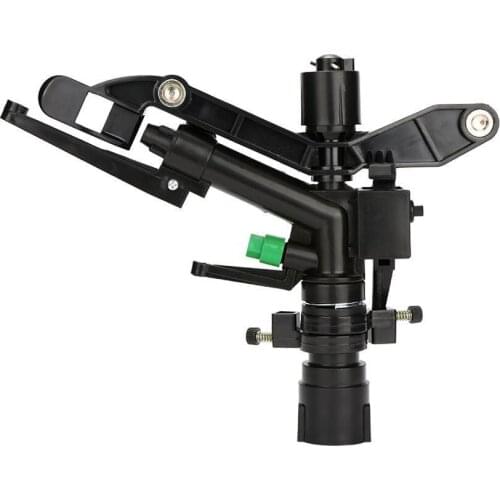 1inch Black Garden Sprinkler Lawn Woods Farmland Connector Impact System Irrigation Sprinkler S2A5