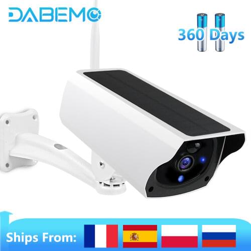 1080P WiFi Camera Solar Outdoor Wireless Battery Powered Bullet Security Camera PIR Motion Alarm Cloud Storage Two Way Audio