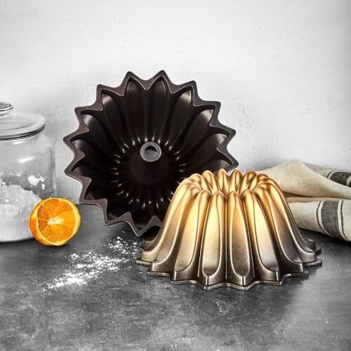 24 cm Gold Casting Cake Mold Casting Cake Mold Red Non-Stick Baking Pastry Tools Quality Mold