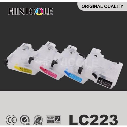 Hinicole 4 Color Printer Refill Ink Cartridges For Brother LC221 LC225 LC227 LC229 LC223 XL MFC-J4420DW J4620DW J4625DW J5320DW