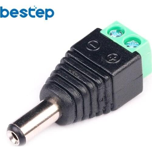 5.5*2.1MM 5.5mm x 2.1mm Male CCTV LED DC Power Plug Jack Adapter Connector