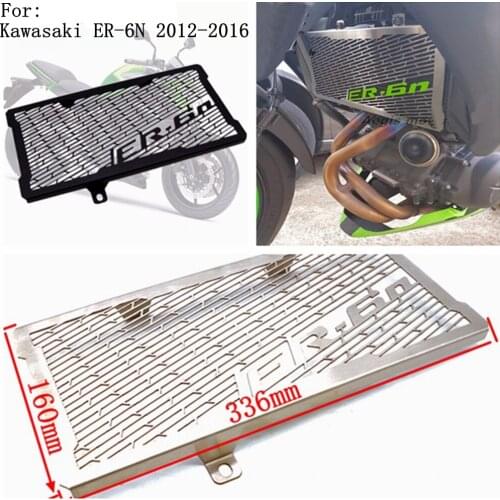 For Kawasaki ER-6N 2012-2016 Motorcycle accessories Steel Radiator Bezel Grille Protector Grill Guard Cover