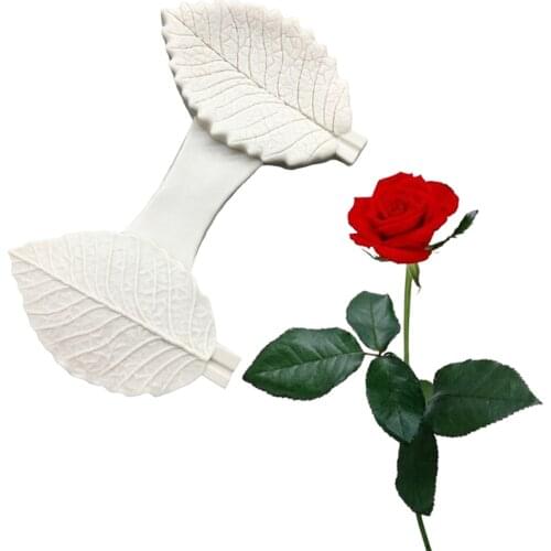 Rose Leaf Silicone Mold Sugarcraft Chocolate Cupcake Baking Mold Fondant Cake Decorating Tools