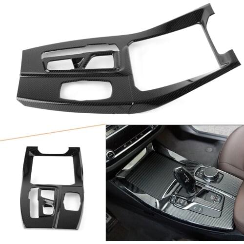 For BMW 2018 X3 G01 Carbon Fiber ABS Car Gear Position Panel Decorative Cover Trim