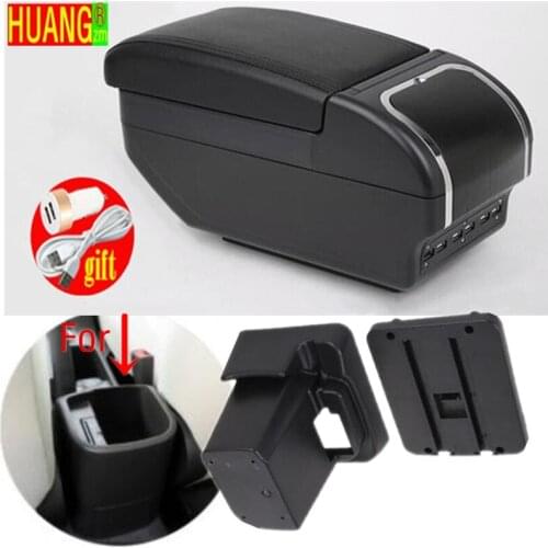 For Chevrolet CRUZE Armrest Retrofit parts Storage box car accessories Car Armrest box Interior with USB LED light