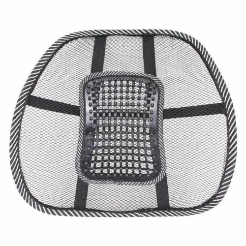Home Chair Car Seat Waist Back Support Massage Pillow Cushion Protect Body Pain Relax Lumbar Spine Mesh Ventilated Massager