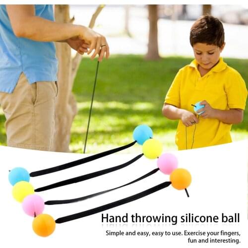 EDC Fidget Toy Finger Ball Toy LED Light Throwing Stress Extreme Finger Movement Toys Silicone Ball