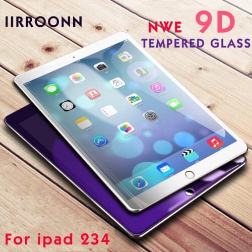 IIRROONN Anti-Blue Light Tempered Glass For Apple iPad 2 3 4 Screen Protector For ipad 4 3 2 Tablet Protective Film Guard