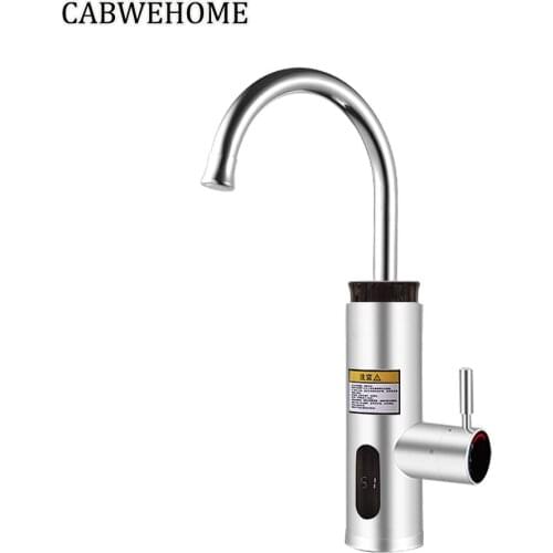 Instant Electric Shower Tap With Mini Water Heater Tankless Instantaneous Sink Water Heater Faucet Kitchen 3000W Heated Taps