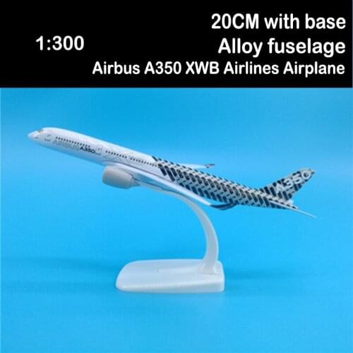 20CM 1:300 Scale Airbus A350 XWB Airlines Airplanes Plane Aircraft Alloy Model Toy Airliner Kids Children Kids Toys Collections