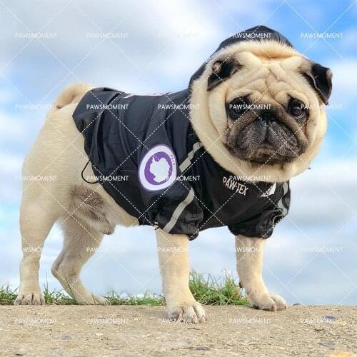 Pet Dog Clothes for Small Medium Big Dogs Clothing French Bulldog Windbreaker for Yorkies Chihuahua Hoodies Pug Raincoat PC1123