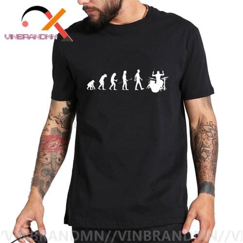 Parody The Beat of Evolution drummer T shirts men Funny Hip Hop Music T-shirts Cool Streetwear fashion Tee shirt hombre camiseta