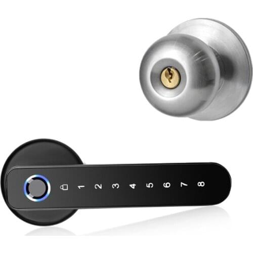 WAFU WF-017B TUYA Smart Home Semiconductor Fingerprint Door Lock Password Key Graffiti Unlock Simple Installation For Security