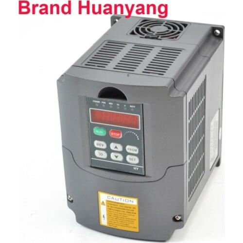 Frequency inverter 1.5kw 110v 2HP 7A variable frequency drive inverter HUAN YANG Brand CNC motor speed controller vfd
