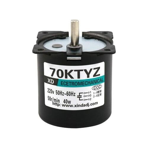 AC synchronous motor 40W miniature low-speed permanent magnet forward and reverse small motor 220V gear reducer motor