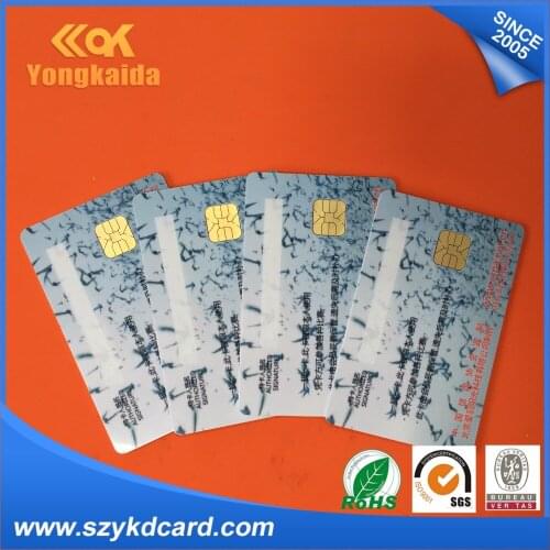 Yongkaida ISO7816 ATMEL24C16 500pcs/lot smart contact printed card PVC smart card