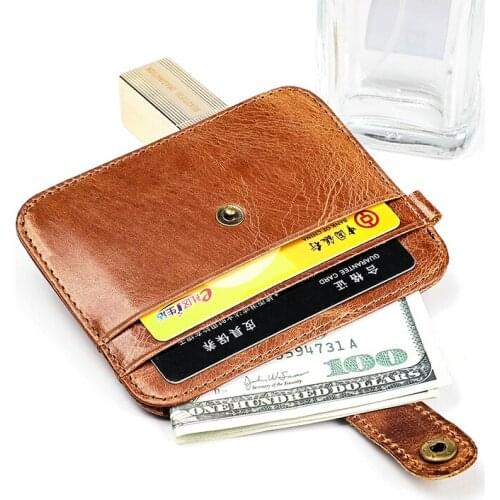 Women Men Business Card Holder with Fashion Leather Credit Card Holders Bank ID Holders