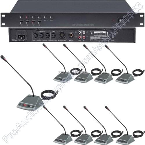 MiCWL High-end Wired Meeting Room Conference Microphone System with 36 Gooseneck Table Mic