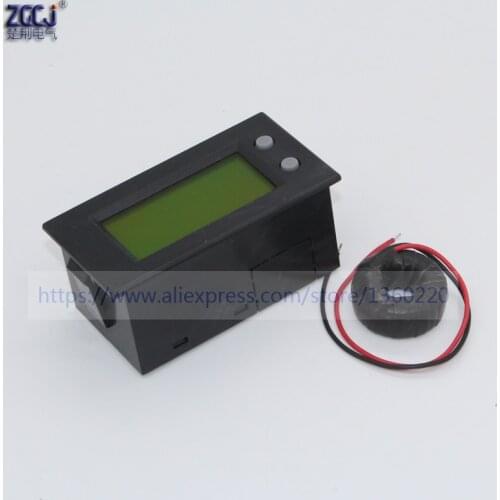 LCD display AC 80-300V, AC 0-100A ampere , voltage ,frequency, apparent power meter A V Hz VA moniter