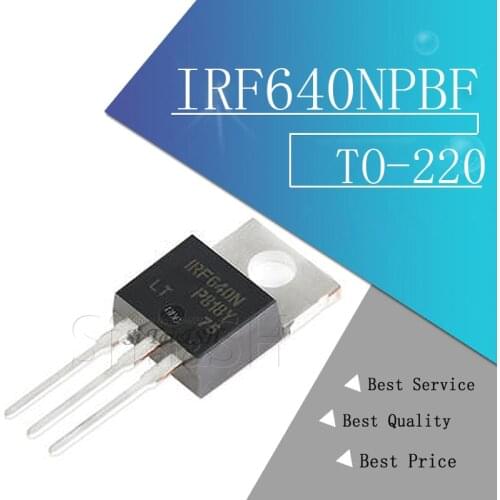10pcs IRF640NPBF TO220 IRF640N TO-220 IRF640 Power MOSFET new and original
