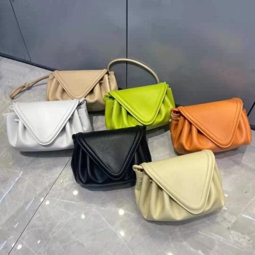 2021 Luxury Designer Mini Shoulder Bag Genuine Leather Fold Ladies Handbags Small Clutch Womans Phone Bag