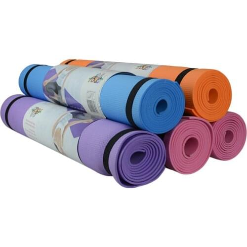 6MM 4 Colors Outdoor Foldable Exercise Yoga Mat Non-slip Thick Pad Fitness Pilates Mat Fitness