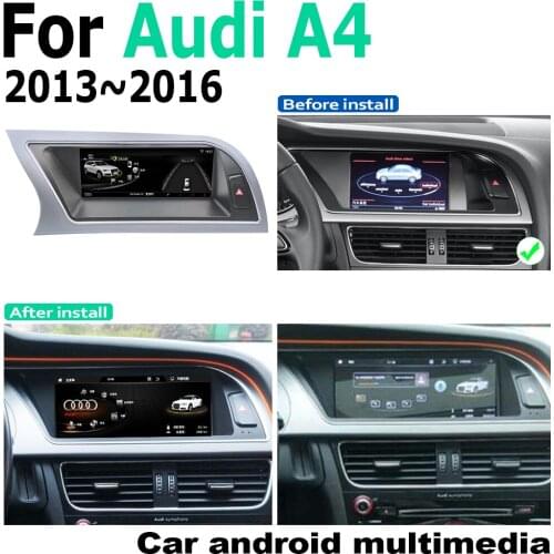 8.8" Car Android Touch Screen Multimedia Player Stereo Display navigation GPS For Audi A4 8k 2013~2016 MMI Audio Radio Media