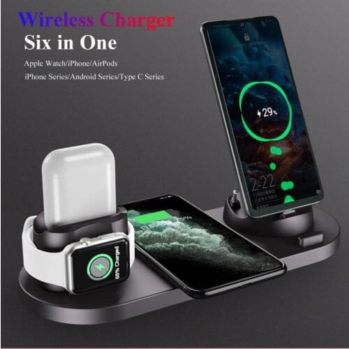 3 In 1 Wireless Charger Dock Station Fast Charging for IPhone 12 Airpods Pro IWatch Phone Charging For Samsung Galaxy Watch
