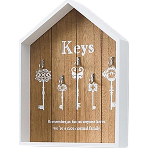 Decorative Frame Wall Shelf Storage Box Hanging Rack Wood Creative Simple Small Ornaments Friendly Durable Home Hanger Organizer